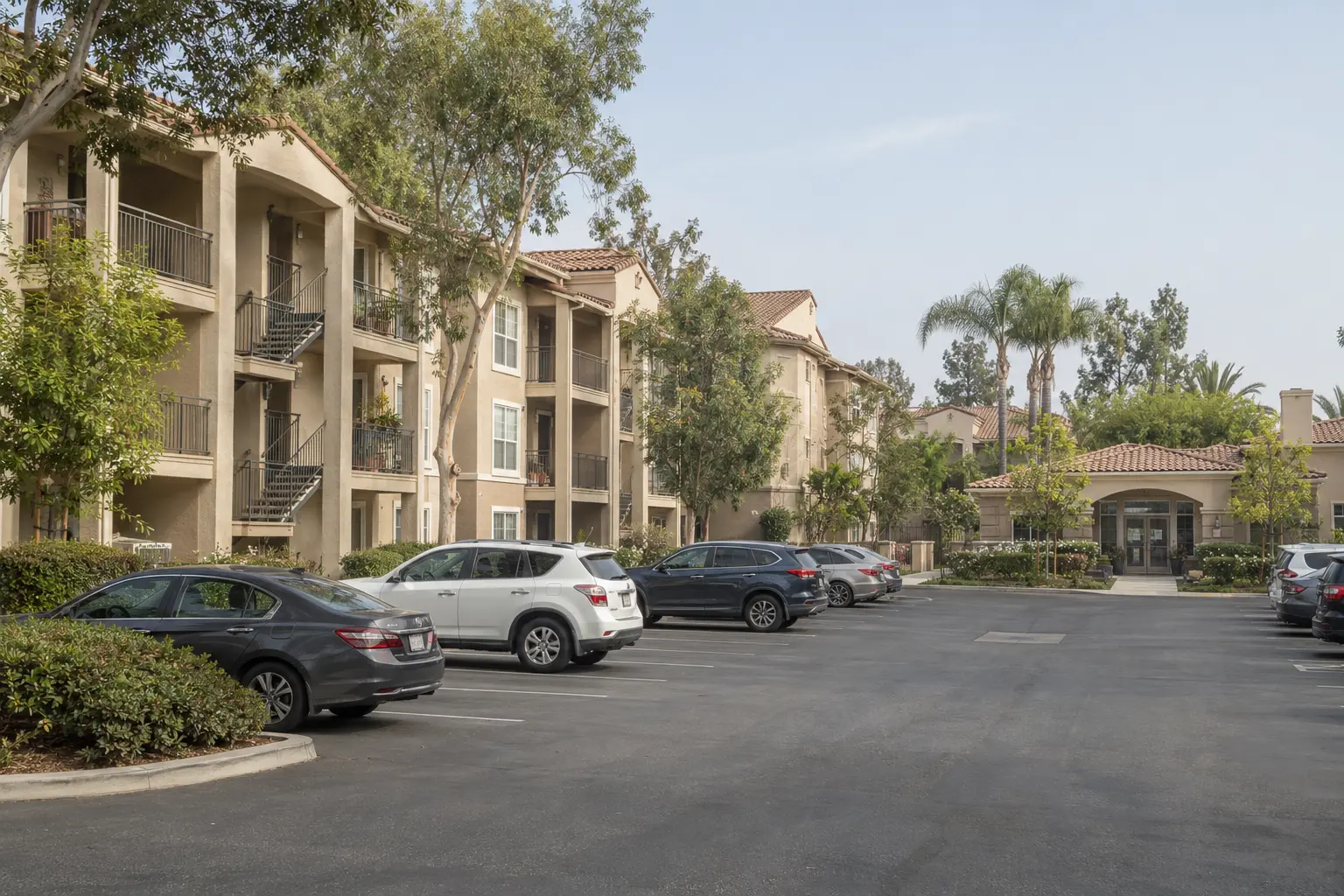 AI visualization of an Orange County multifamily community
