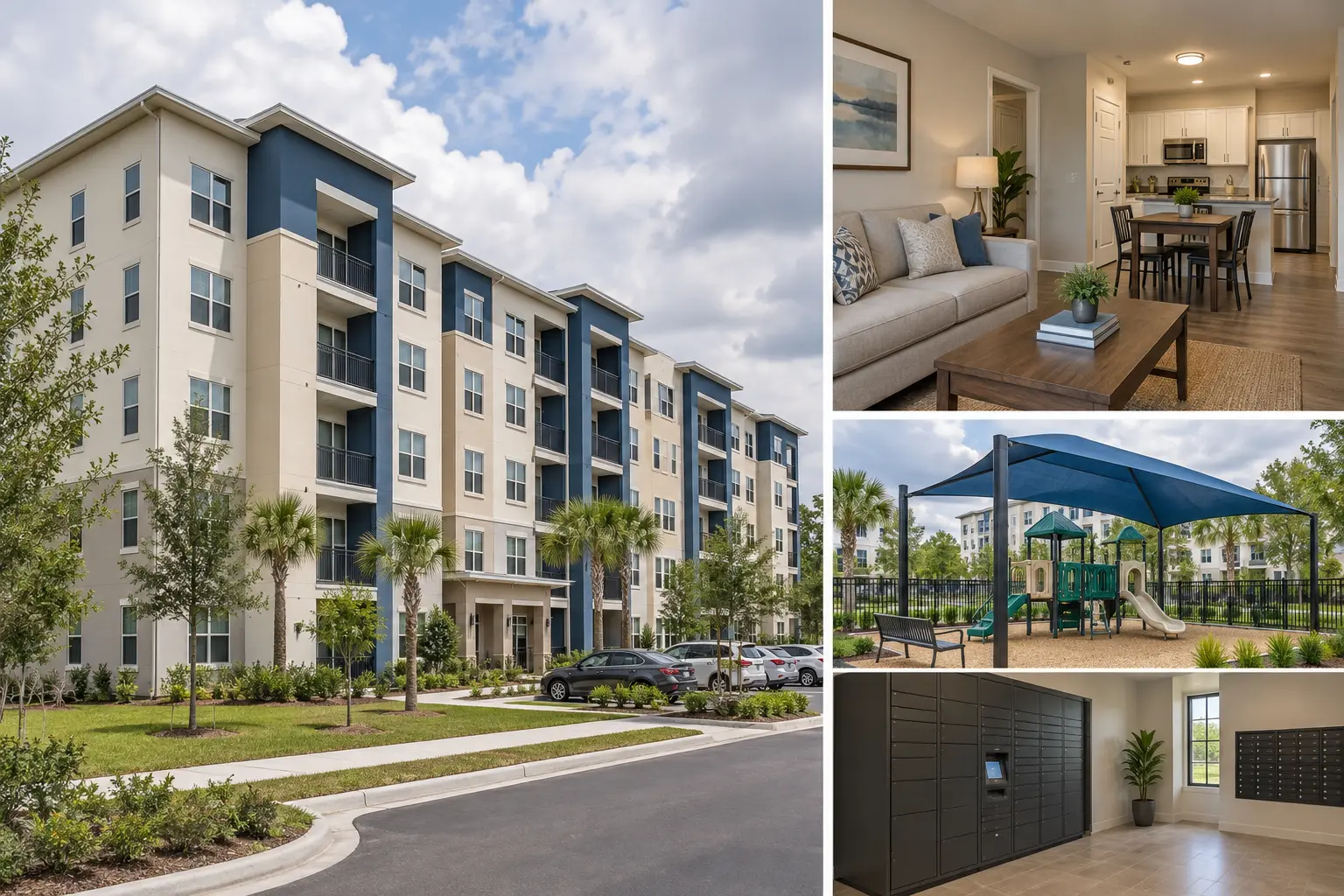 AI visualization of an Orlando multifamily community