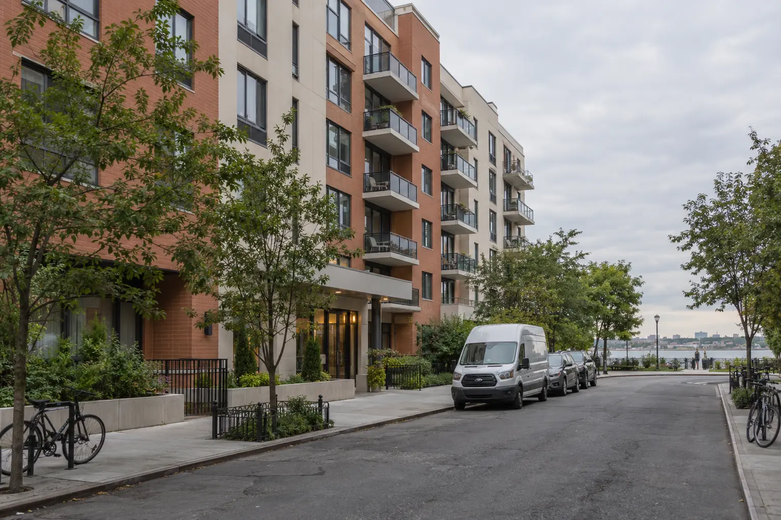 AI visualization of a Brooklyn waterfront multifamily community